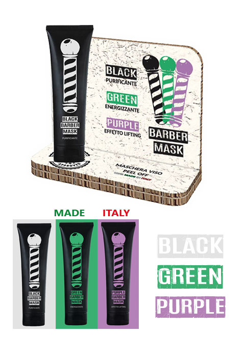 Maschera Viso Black Mask - Green Mask - Purple Mask